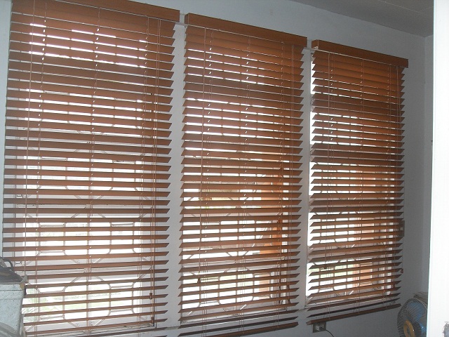 Installed Faux wood blinds at Ilocos Sur, Philippines