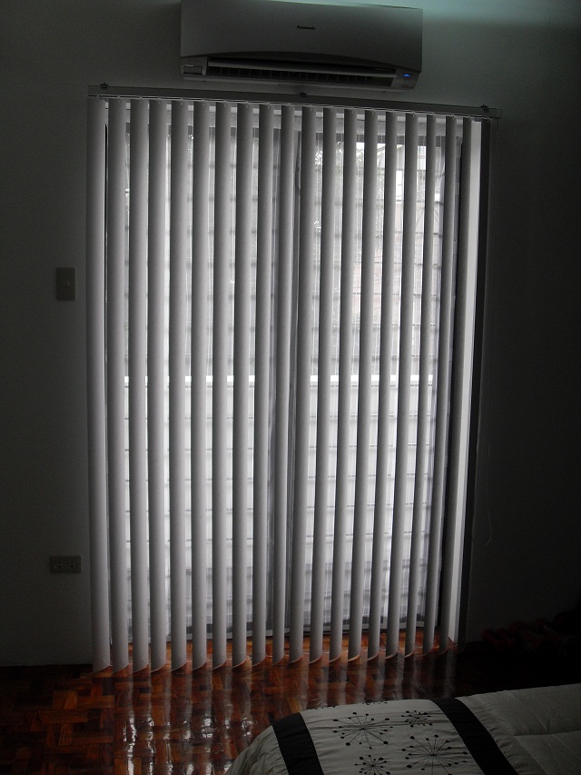 Richmond White in Color, PVC Vertical Blinds at San Antonio Village, Makati City