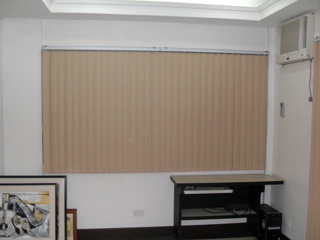 View of PVc Vertical Blinds when Closed