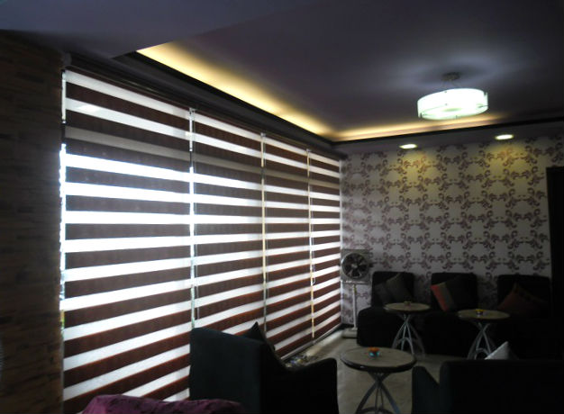 Unique, Chic and Functional Combi Blinds in Living Area