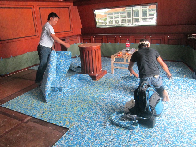 Installation of Underlay Foam for Broadloom Carpet