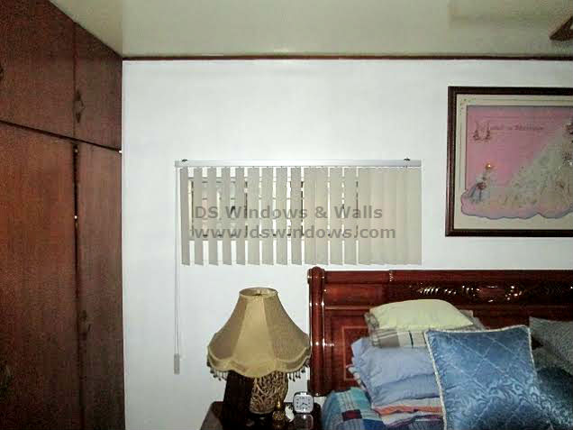 PVC Vertical Blinds in Bed Room Window