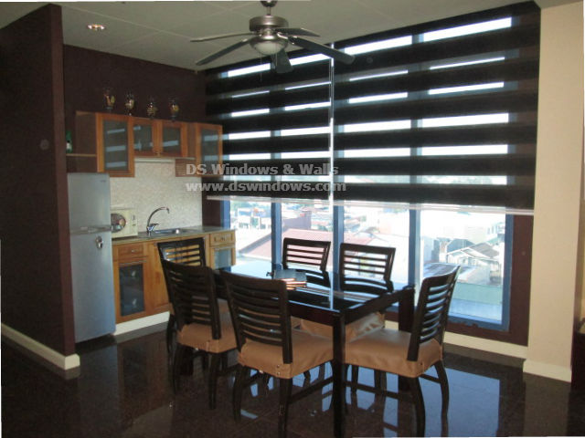 Combi Blinds Installed in Dining Area