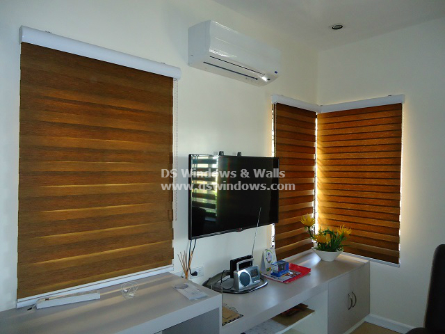 Combi Blinds for Dark and Light Home Motif