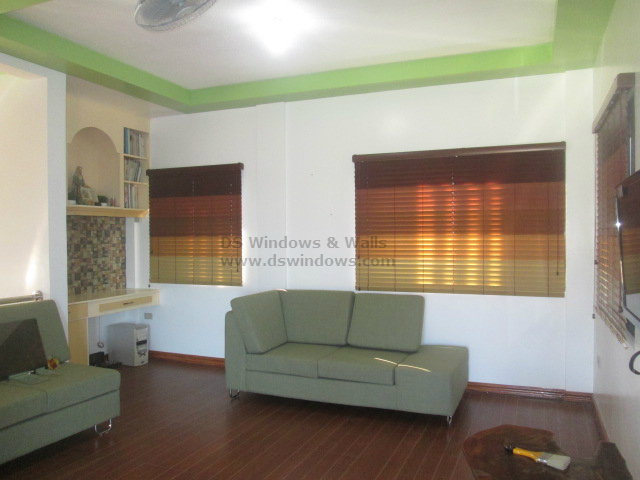 Faux Wood Blinds Installed in Gulang Gulang, Lucena City, Philippines