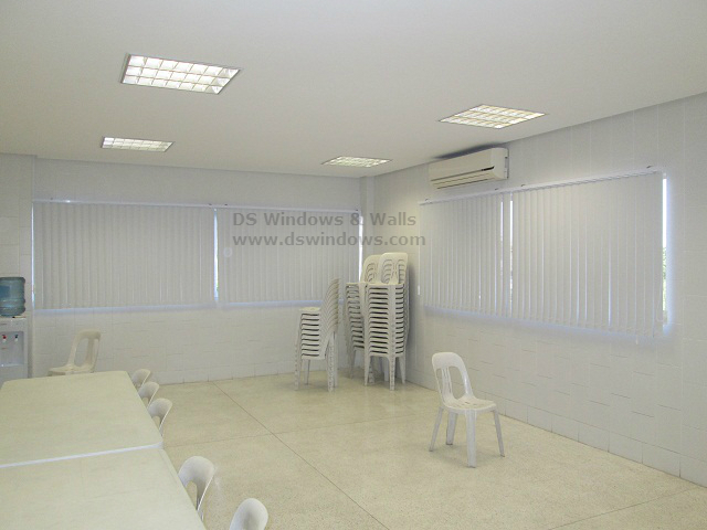 PVC Vertical Blinds Installed in the Lobby - Batasan Hills, Quezon City.