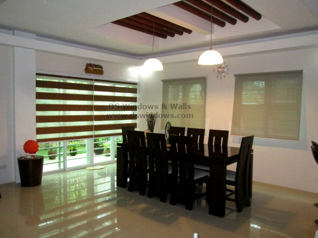Roller and Combi Blinds For Guest Accommodating Dining Area - Ayala Heights, Quezon City