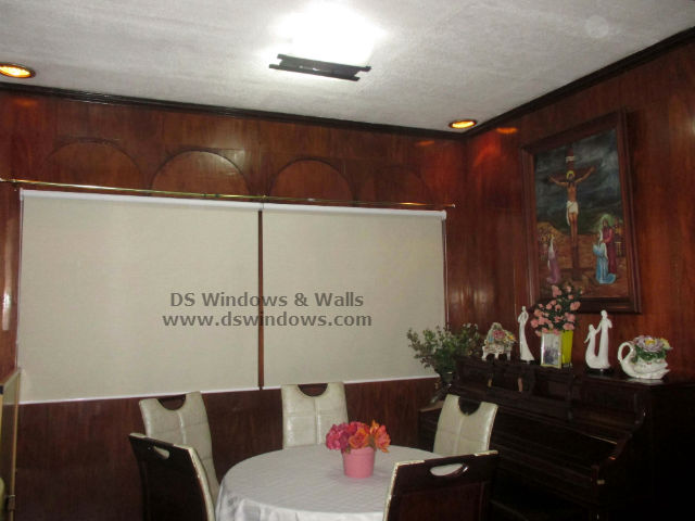 Roller Blinds installed in Classic Dining Room – Parañaque City, Philippines