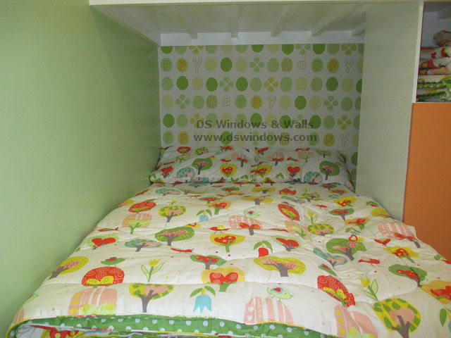 Patterned Wallpaper for Loft Type Bedroom – Marikina City, Philippines