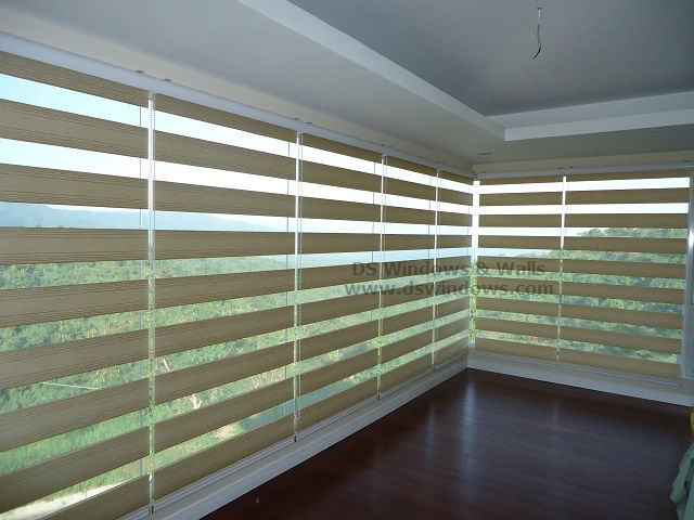 Duo Shade Blinds for Panoramic Window at Candelaria Quezon, Philippines