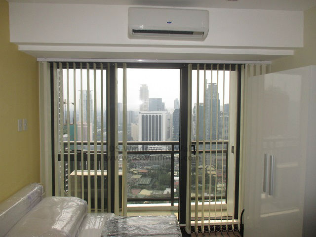 Blackout Split-type Fabric Vertical Blinds for Condo Unit - Mandaluyong City, Philippines