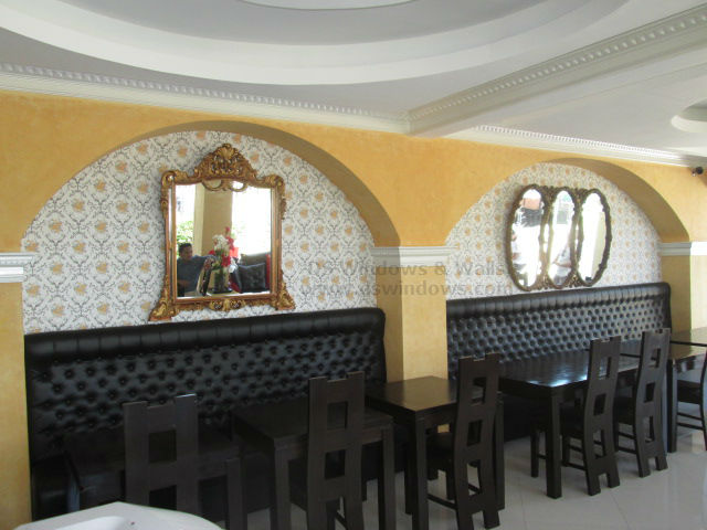 Patterned Wallpaper for Coffee Bar - Tomas Morato, Quezon City
