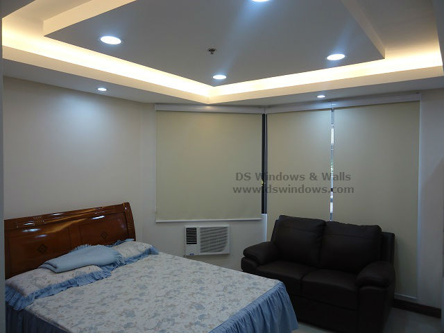 Roller Blinds with White Valence installed at Atimonan, Quezon Province Philippines