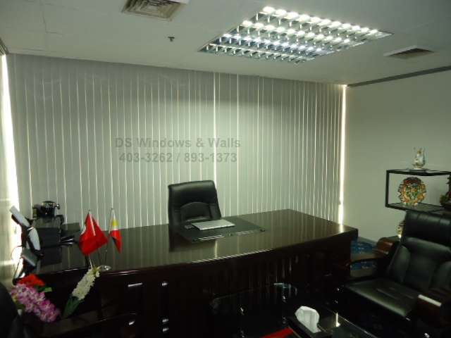 Blinds for executive office