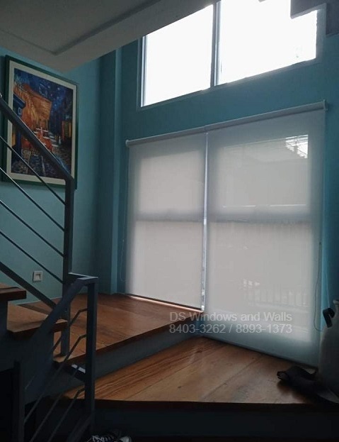 Roll up blinds for staircase
